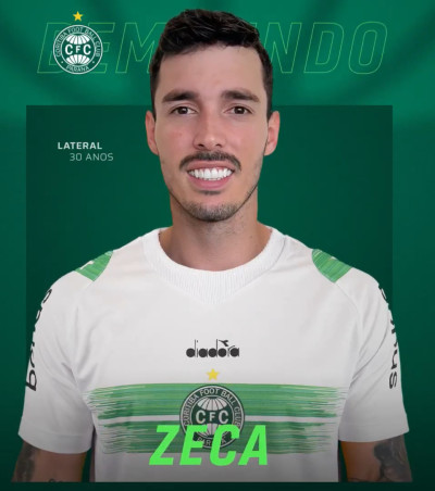 Coritiba anuncia a contratação de Zeca