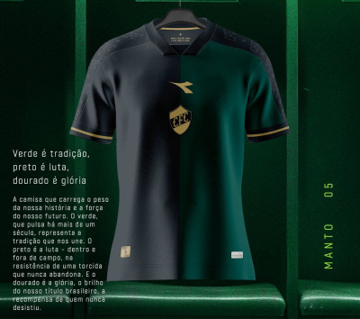 Coritiba divulga a camisa vencedora do concurso Manto da Glória