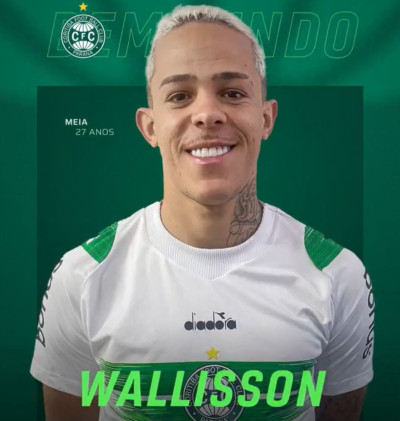 Wallisson é anunciado pelo Coritiba