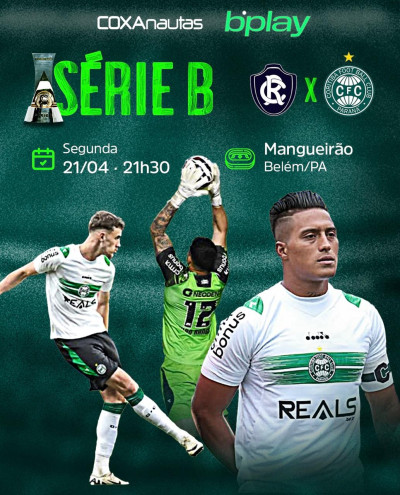 Coritiba encara o Remo de olho na liderança da Série B