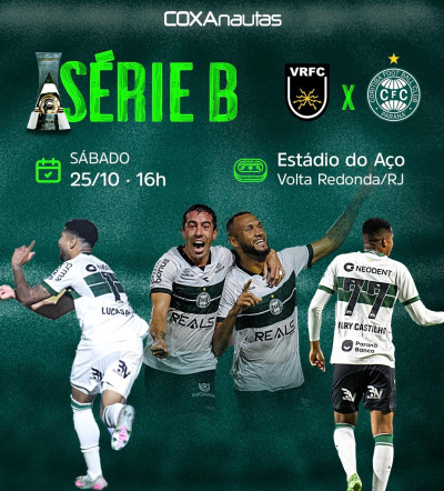 Coxa encara o Volta Redonda em busca de mais um passo rumo à Série A