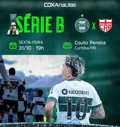 No embalo da torcida, Coritiba encara o CRB em jogo que pode encaminhar o acesso