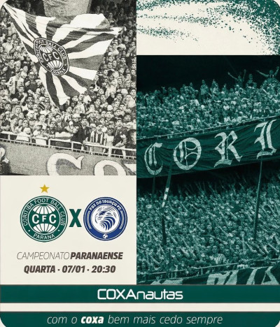 Coritiba estreia no Paranaense 2026 diante do Foz do Iguaçu