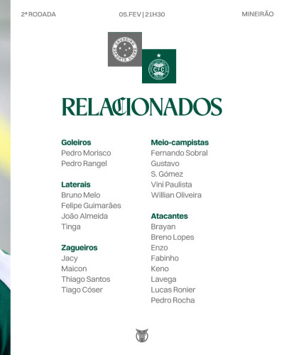 Keno é relacionado para jogo contra o Cruzeiro e pode fazer sua estreia com a camisa do Coritiba