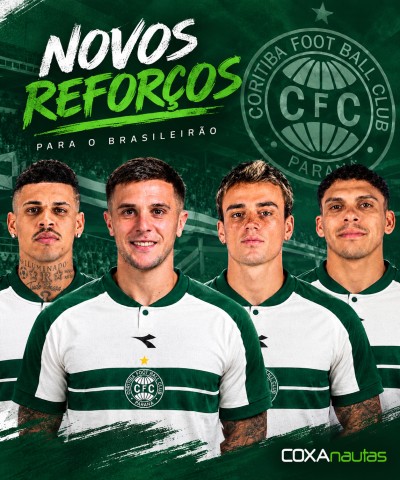 Coritiba fecha janela com quatro contratações 